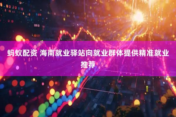 蚂蚁配资 海南就业驿站向就业群体提供精准就业推荐