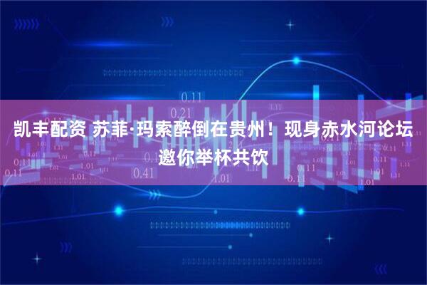 凯丰配资 苏菲·玛索醉倒在贵州!现身赤水河论坛邀你举杯共饮